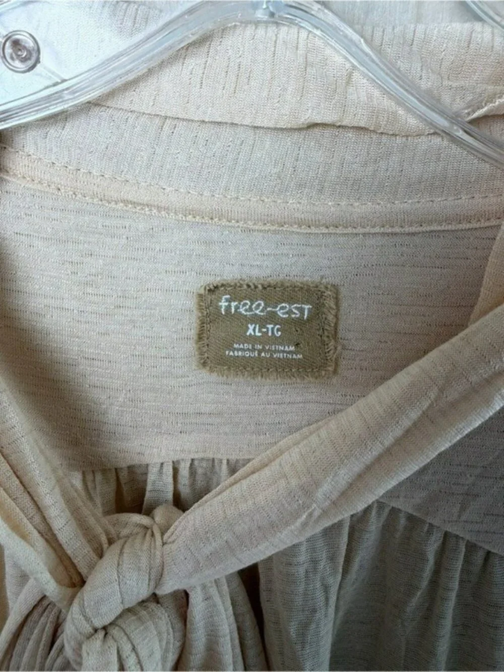 Free People Free-est Ponza Tunic in Sand Women’s Size XL
